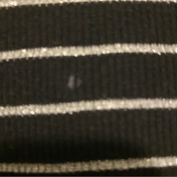 Xhilaration Girls 10/12 Large Long Sleeve Black Sliver Dress - Picture 11 of 12